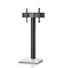 TV-RACK Metall Schwarz, Weiß - Schwarz/Weiß, KONVENTIONELL, Metall (68/174/60cm)