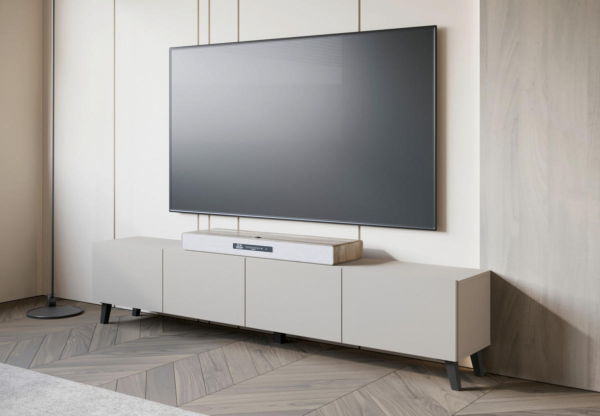 LOWBOARD  in 190/40/32 cm  - Kaschmir/Beige, Design, Holz/Holzwerkstoff (190/40/32cm) - Livetastic