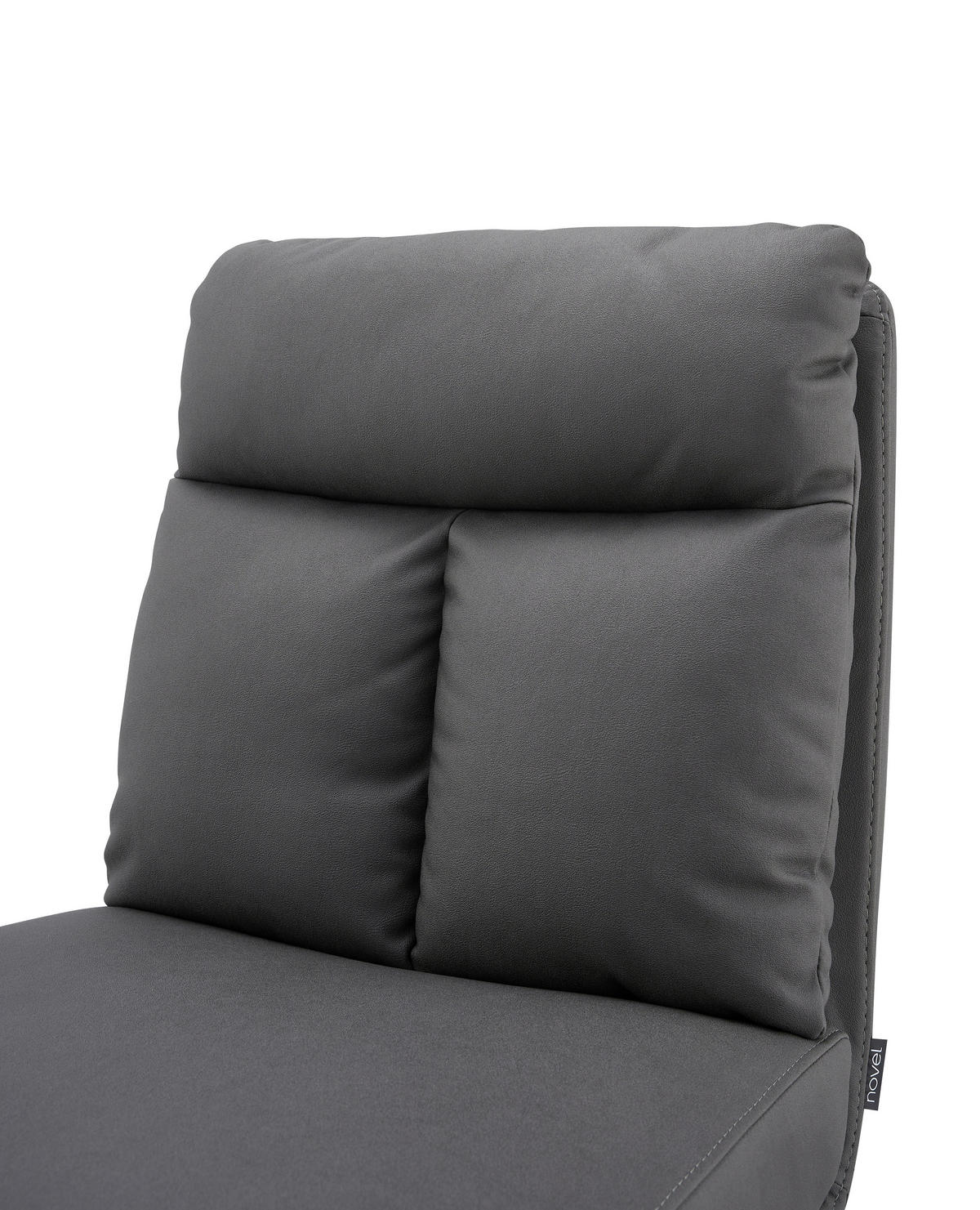 STUHL - Edelstahlfarben/Grau, Design, Textil/Metall (51,5/89,5/65cm) - Novel
