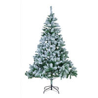 WEIHNACHTSBAUM 150 cm  - Weiss/Grün, Lifestyle, Kunststoff/Metall (97/150cm)