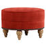 HOCKER in Textil Rot - Eichefarben/Rot, Design, Holz/Textil (77/43cm) - Carryhome HOCKER in Textil Rot - Eichefarben/Rot, Design, Holz/Textil (77/43cm) - Carryhome