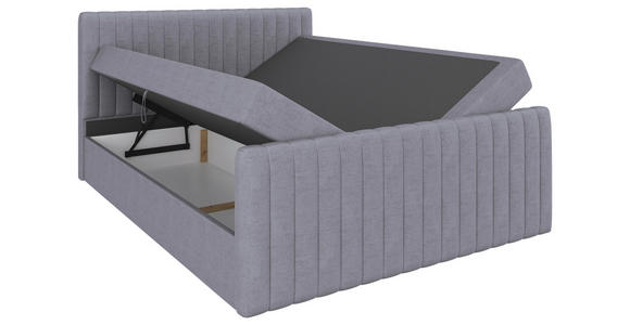 BOXBETT 160/200 cm  in Grau  - Schwarz/Grau, Basics, Kunststoff/Textil (160/200cm) - Carryhome