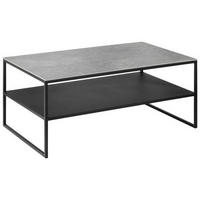 COUCHTISCH in Metall 100/60/41 cm  - Schwarz/Grau, Design, Keramik/Metall (100/60/41cm) - Johann Jakob