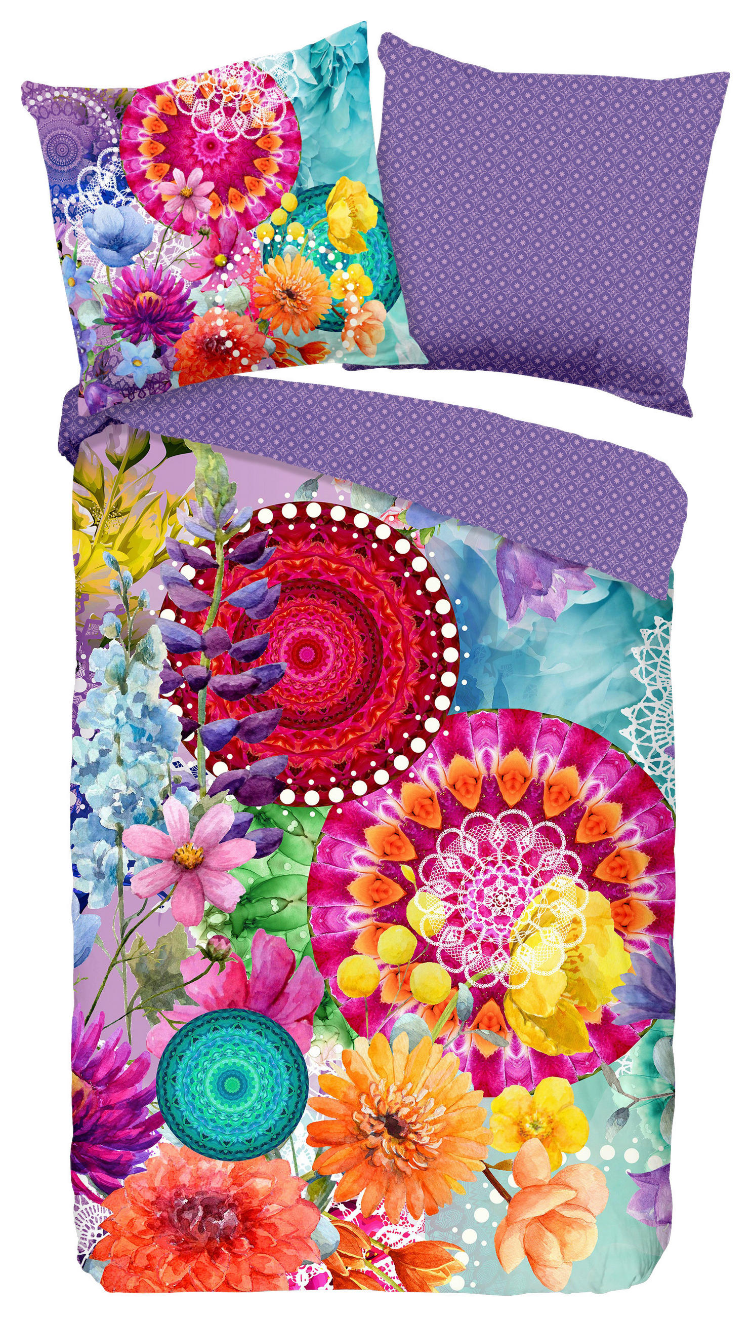 WENDEBETTWÄSCHE Vitori Satin 155/220 cm  - Multicolor, Design, Textil (155/220cm)