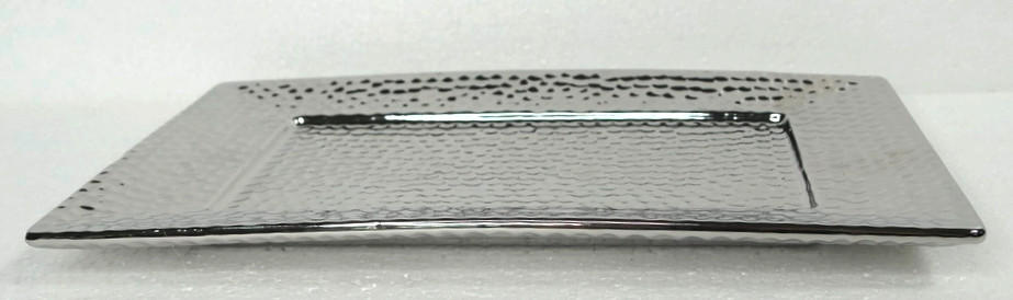 DEKOTABLETT - Silberfarben, Basics, Keramik (28/15/2cm)