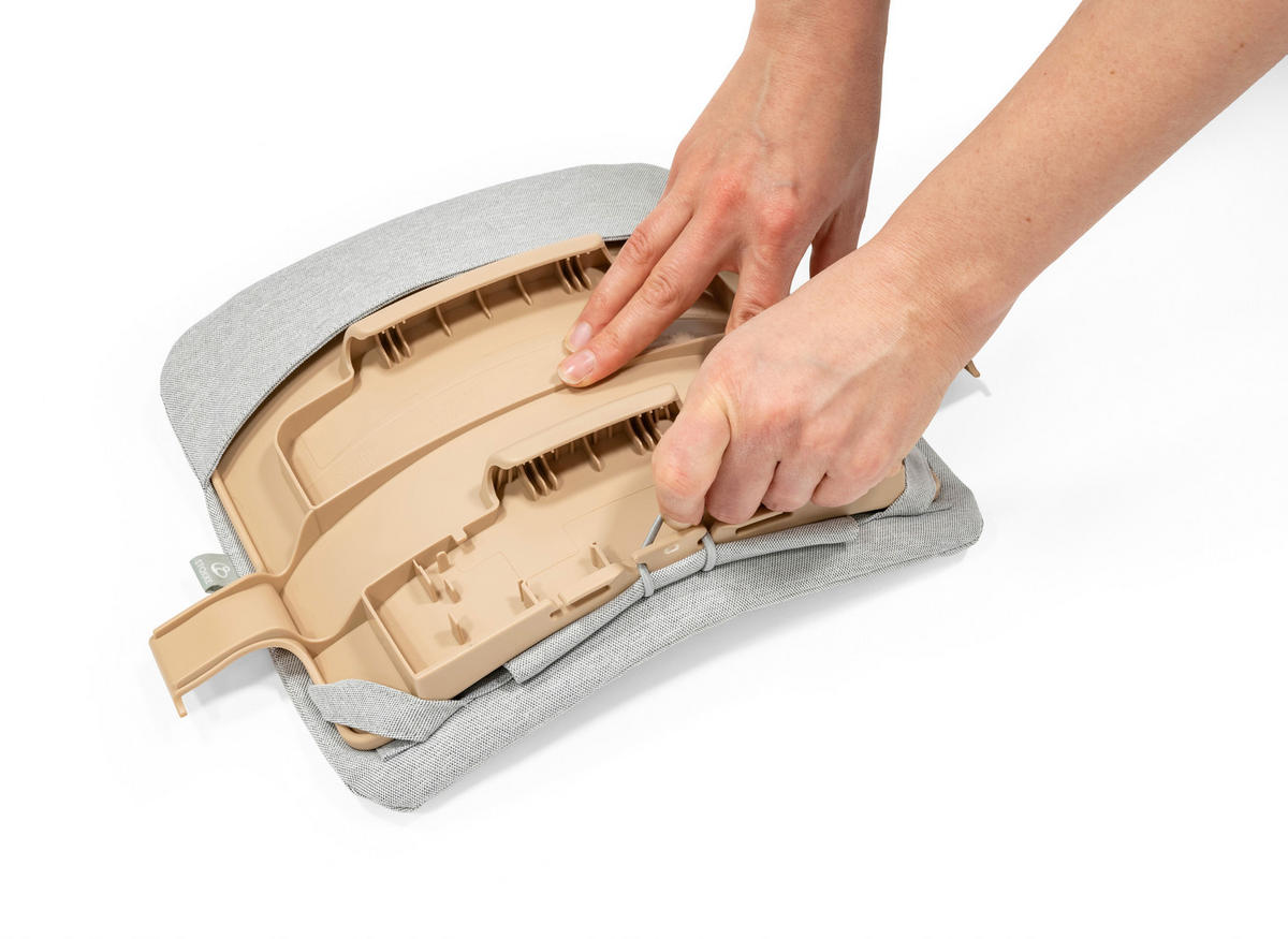HOCHSTUHLEINLAGE  - Beige, Basics, Textil (41cm) - Stokke