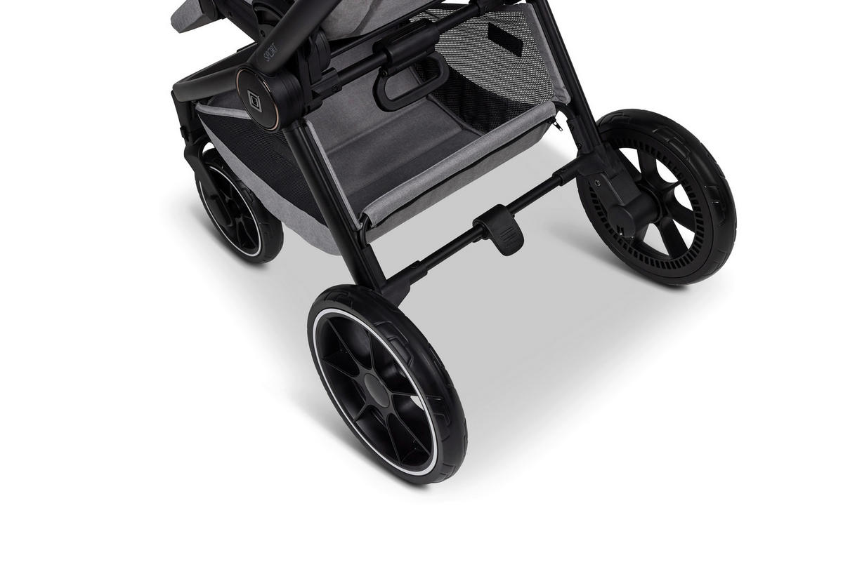 BUGGY Sport  - Schwarz/Grau, Basics, Textil (95/57/105cm) - Moon