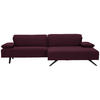 ECKSOFA in Flachgewebe Lila  - Anthrazit/Lila, Design, Textil/Metall (280/165cm) - Johann Jakob
