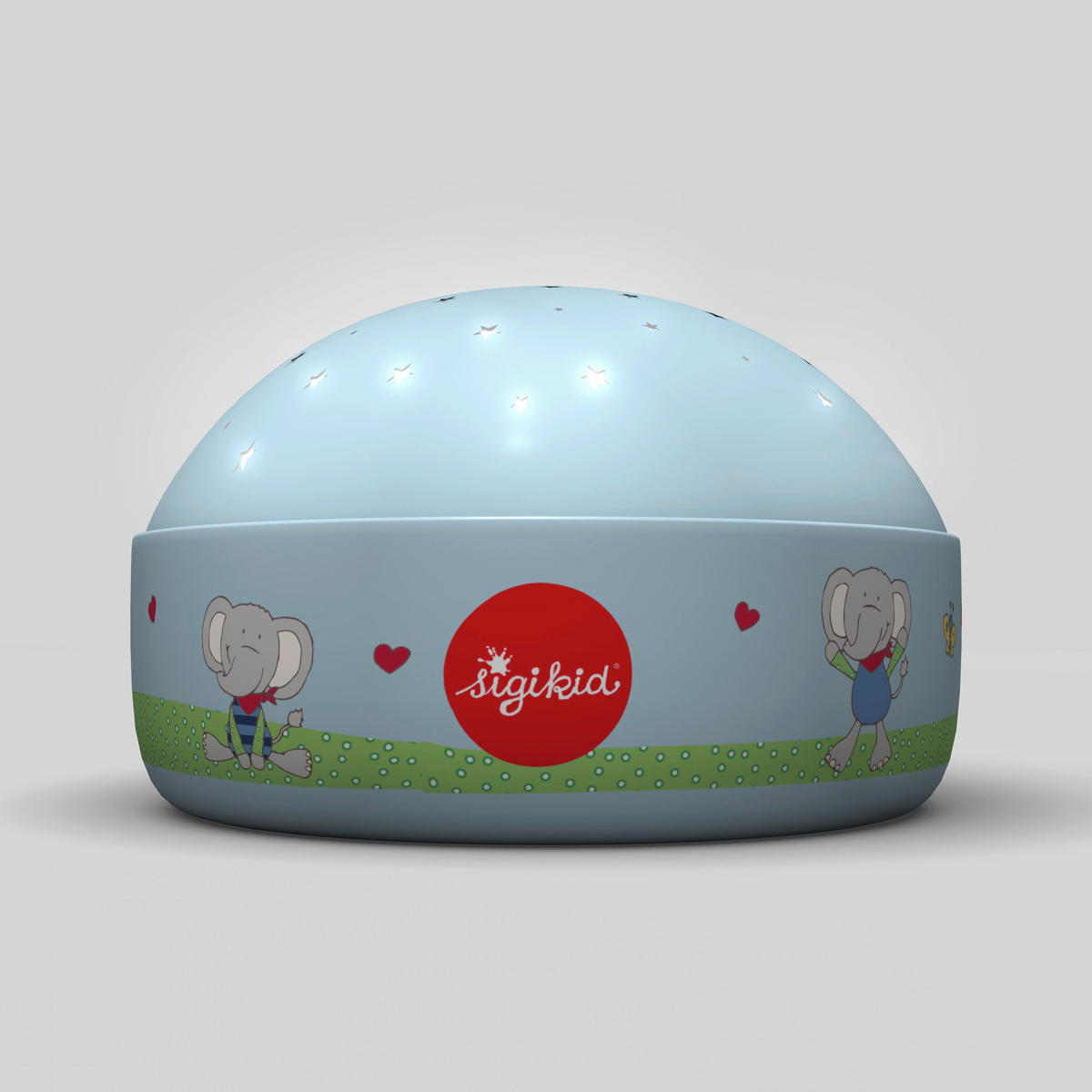 NACHTLICHT Lolo Lombardo 12/7,5 cm   - Hellblau, KONVENTIONELL, Kunststoff (12/7,5cm) - Sigikid