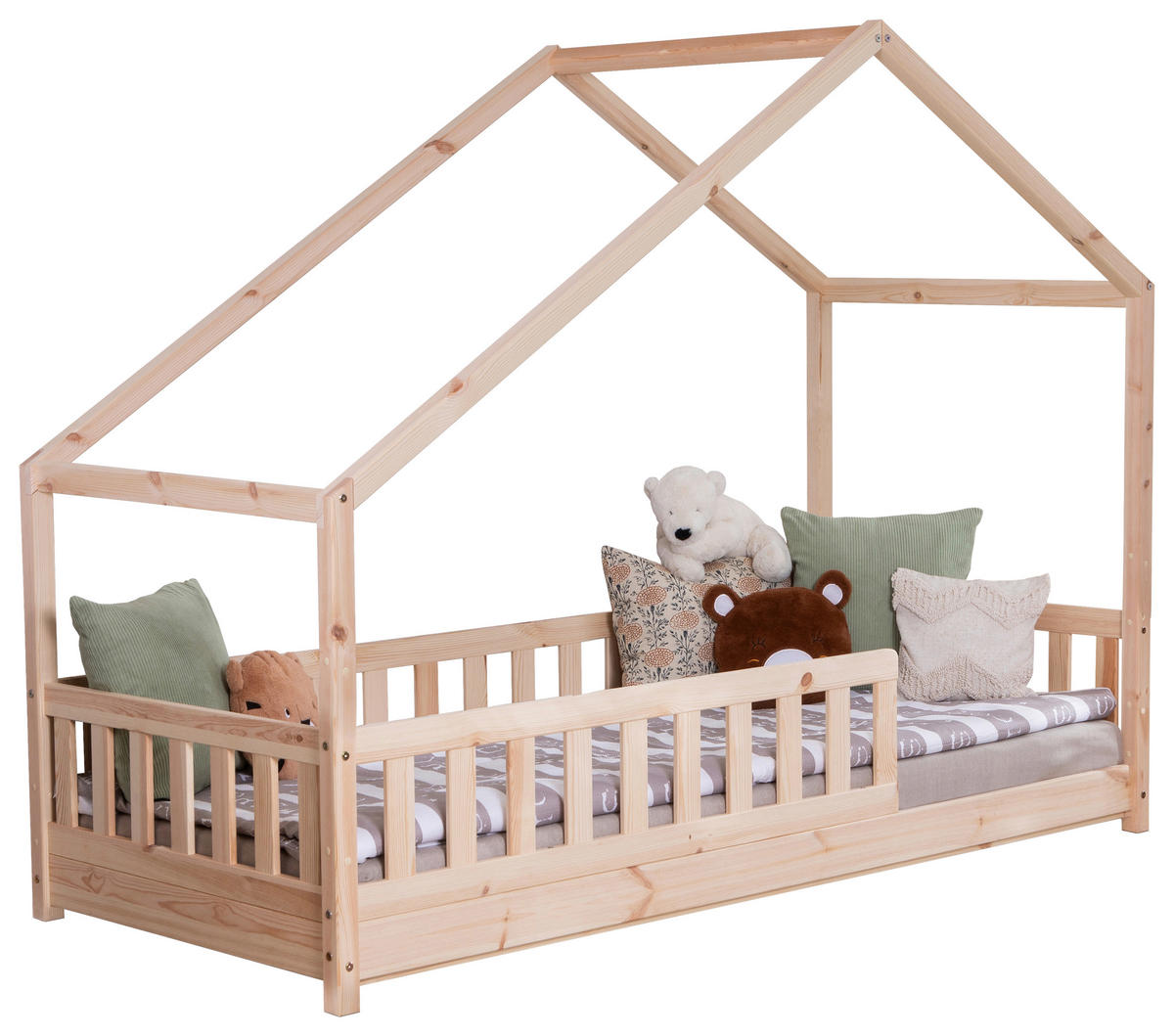 HAUSBETT 120/200 cm Naturfarben  - Naturfarben, Modern, Holz (120/200cm) - MID.YOU