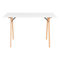 SKRIVBORD  i vit, ek Bianco  - vit/ek Bianco, Modern, trämaterial/trä (120/75/60cm) - MID.YOU