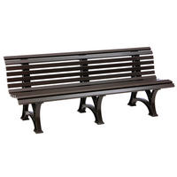 GARTENBANK 200/80/64 cm   - Braun, Basics, Kunststoff (200/80/64cm) - Modante