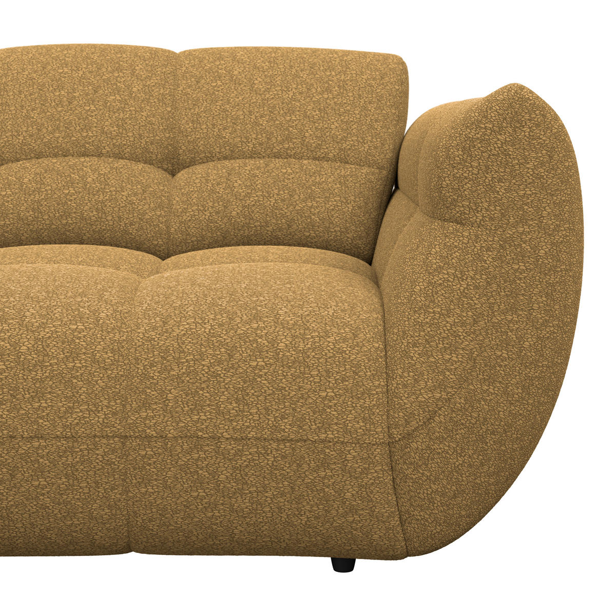 ECKSOFA Chenille Goldfarben  - Dunkelgrün/Goldfarben, Trend, Kunststoff/Textil (178/280cm) - MID.YOU