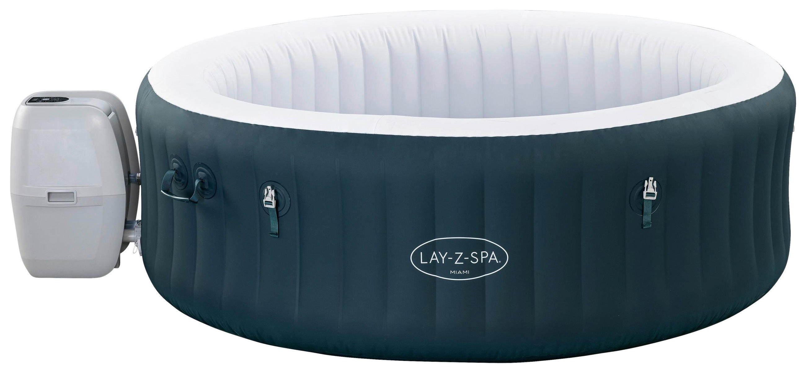 WHIRLPOOL MIAMI 60001 MIAMI AIRJET 196/66 cm  - Dunkelblau, KONVENTIONELL, Kunststoff/Metall (196/66cm) - Bestway