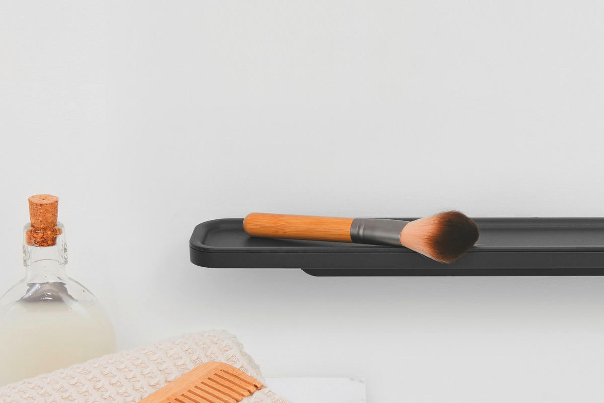 KOPALNIŠKA POLICA - siva, Basics, kovina (42.1/4.4/8.6cm) - Brabantia