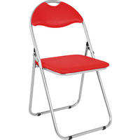 SCAUN PLIABIL in metal, textil roșu, culoare aluminiu  - roșu/culoare aluminiu, Design, metal/textil (44/80/47cm) - Boxxx