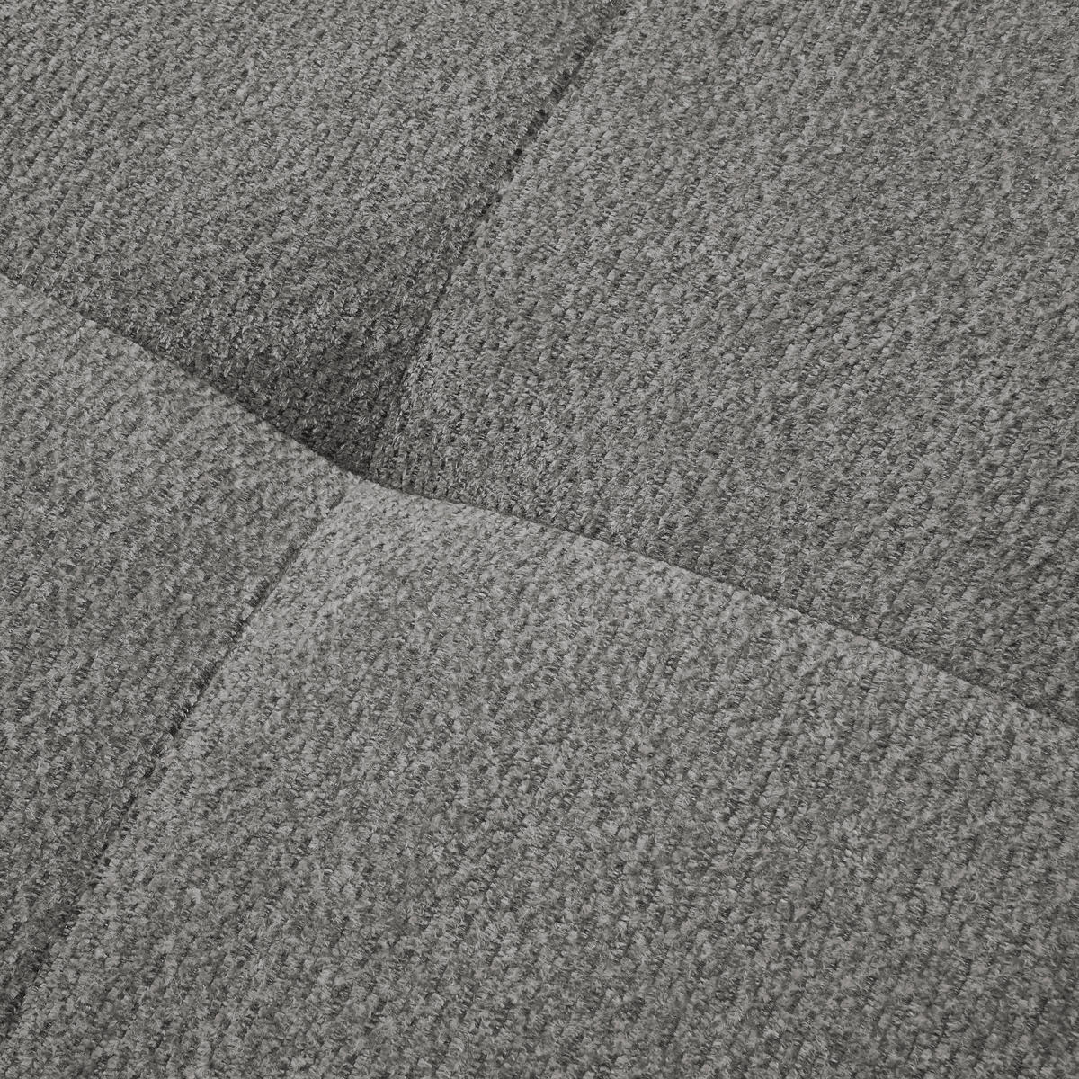 ECKSOFA in Chenille Blau, Braun  - Blau/Schwarz, Modern, Textil/Metall (182/290cm) - Hom`in