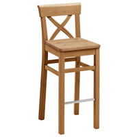 BARHOCKER Laugenfarbig Kiefer massiv  - Laugenfarbig, ROMANTIK / LANDHAUS, Holz (43,5/106/44cm) - Boxxx