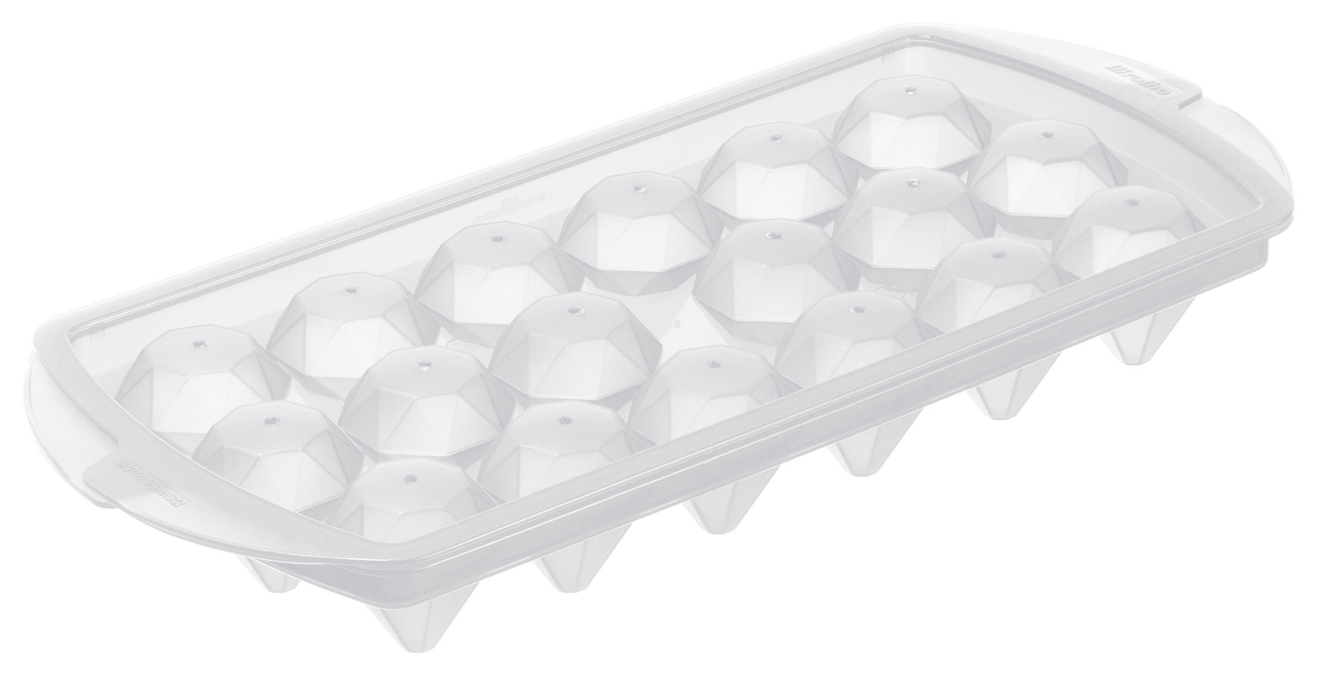 EISWÜRFELFORM - Transparent, Basics, Kunststoff (26,3/12,2/3,5cm) - Rotho