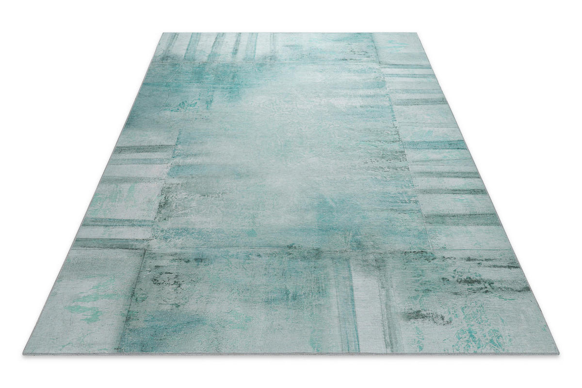 FLACHWEBETEPPICH  Wohnzimmer 70/120 cm Maui Türkis, Pastellblau rechteckig  - Türkis/Pastellblau, KONVENTIONELL, Textil (70/120cm) - Esprit