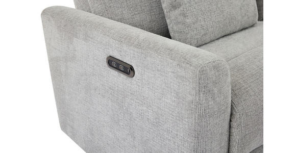 ECKSOFA  in Webstoff Grau  212/101 cm  - Schwarz/Grau, Design, Kunststoff/Textil (212/101cm) - Carryhome
