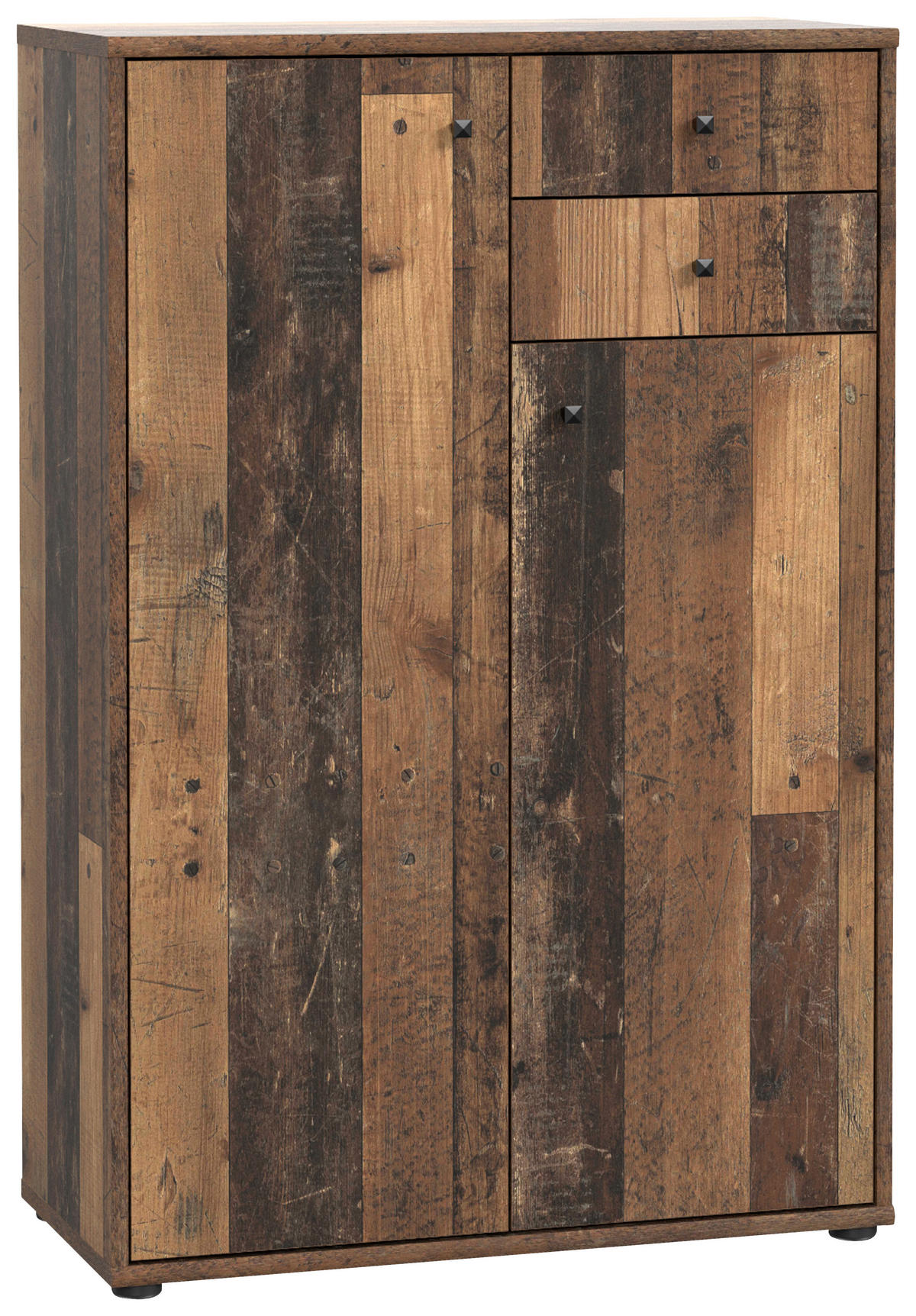 KOMMODE 73,7/111,1/34,8 cm Dunkelbraun, Graubraun  - Dunkelbraun/Graubraun, Design, Holzwerkstoff (73,7/111,1/34,8cm)