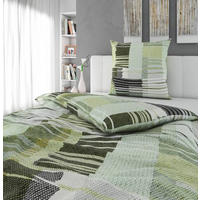 BETTWÄSCHE Senglea Renforcé 155/220 cm  - Grün, KONVENTIONELL, Textil (155/220cm) - Novel