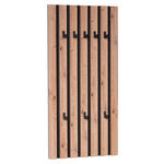 WANDGARDEROBE - Schwarz/Eiche Artisan, Design, Holzwerkstoff (45/90/4cm) - Xora