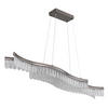 LED-HÄNGELEUCHTE JULIET 108/18/135 cm   - Klar/Graphitfarben, KONVENTIONELL, Kunststoff/Metall (108/18/135cm) - Globo