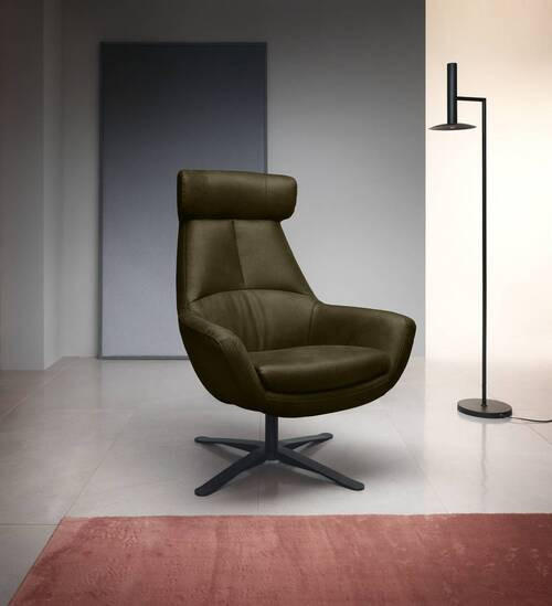 SESSEL in Mikrofaser Grün  - Schwarz/Grün, Modern, Textil/Metall (81/112/83cm) - Trendmanufaktur