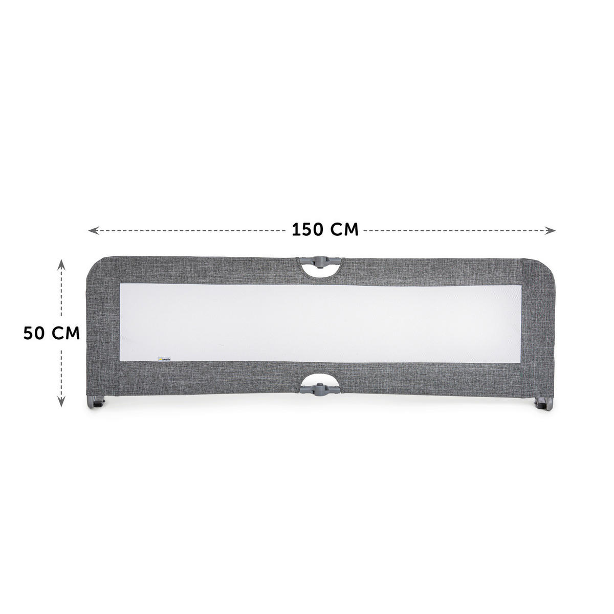 BETTSCHUTZGITTER 150/50/44 cm  - Grau, Basics, Textil (150/50/44cm) - Hauck
