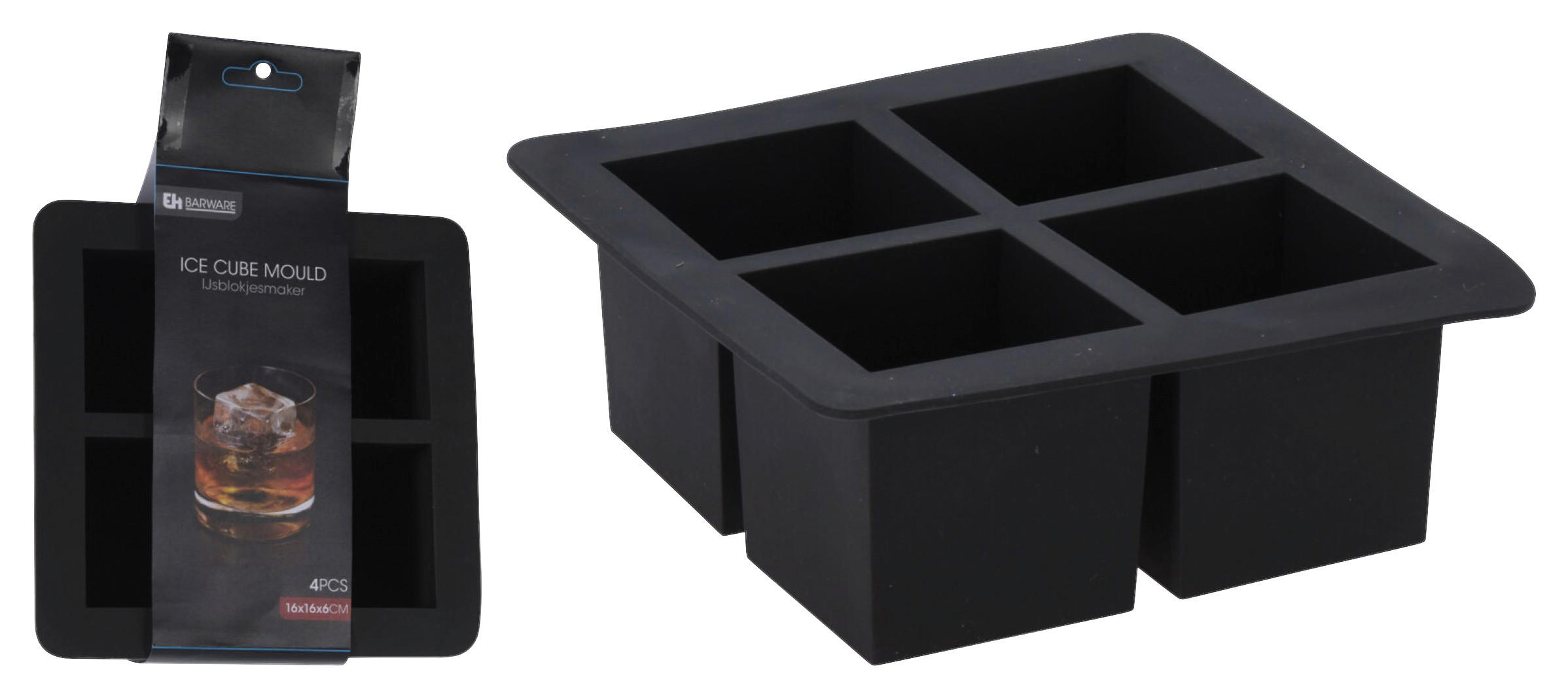 ISFORM - svart, Basics, plast (6/15/20.5cm)