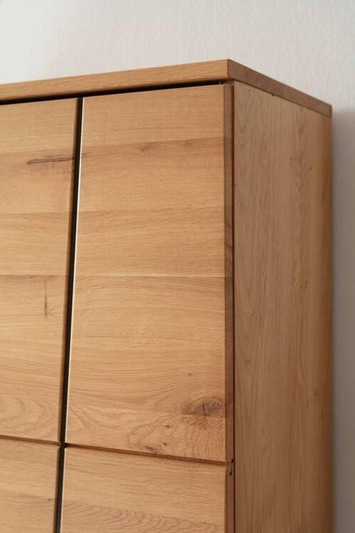 GARDEROBENSCHRANK  in 60/198/40 cm  - Eichefarben/Schwarz, Natur, Holz/Holzwerkstoff (60/198/40cm)