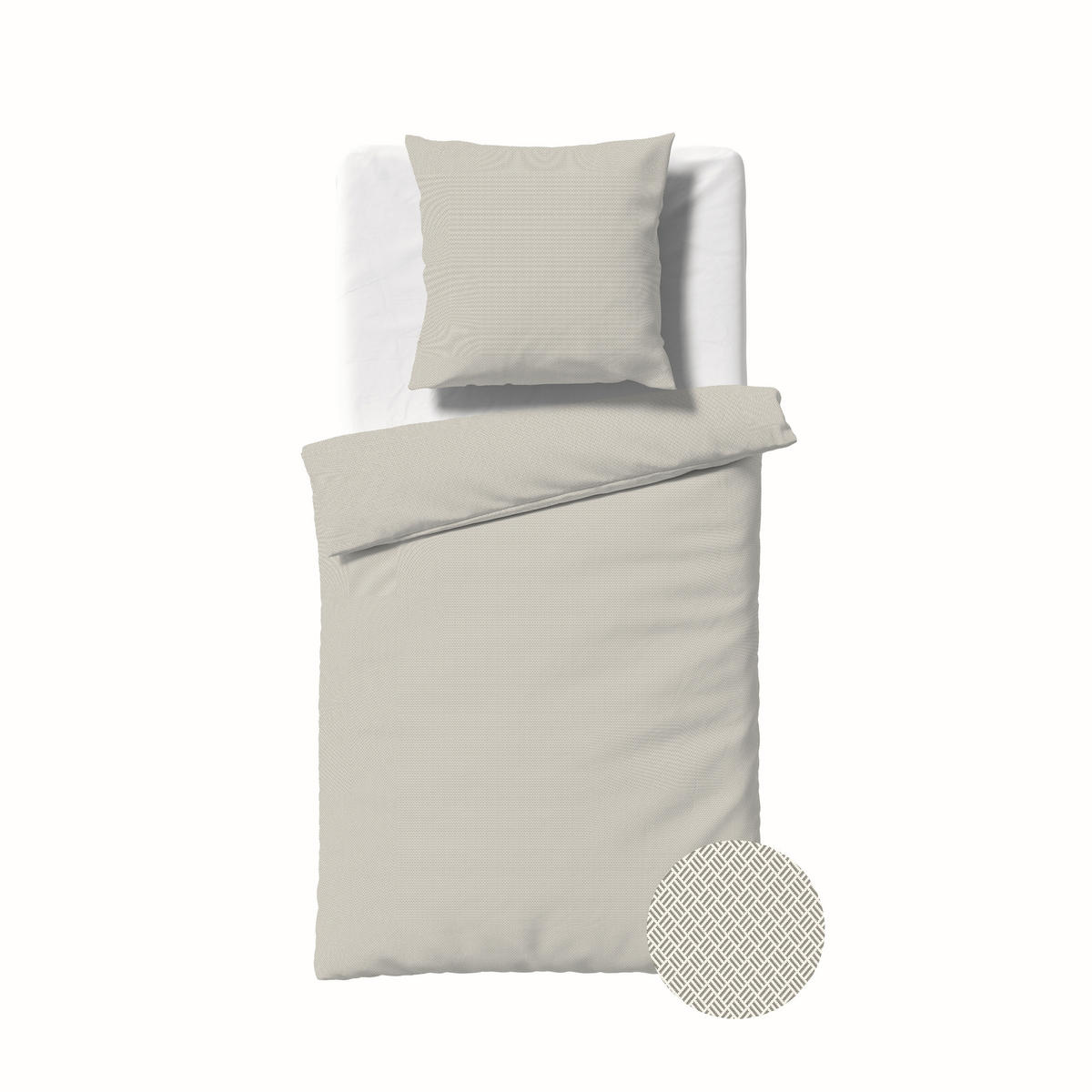 BETTWÄSCHE Lech Flanell 240/220 cm  - Beige, Basics, Textil (240/220cm) - Fleuresse