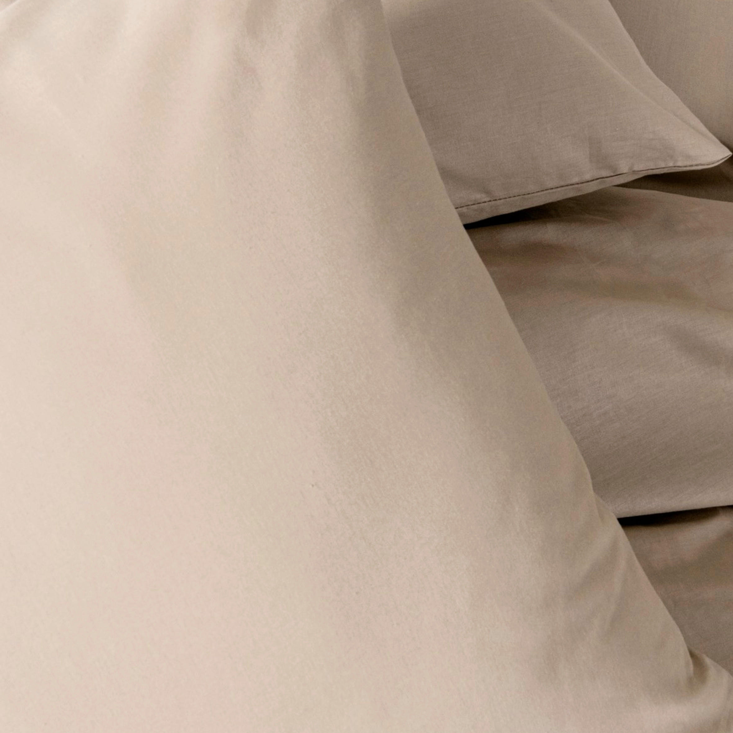 BETTWÄSCHE Renforcé 135/200 cm  - Beige, Basics, Textil (135/200cm)