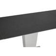 ESSTISCH Anthrazit, Edelstahlfarben rechteckig  ausziehbar  - Edelstahlfarben/Anthrazit, Design, Keramik/Metall (120-179/80/76cm) - Novel