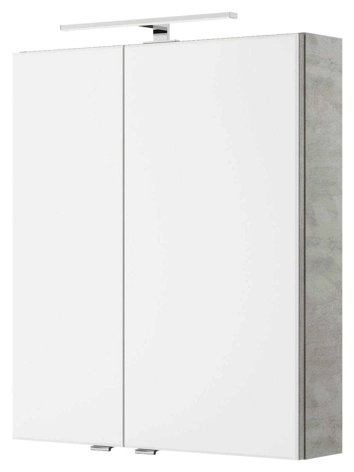 SPIEGELSCHRANK 60/70,3/14,5 cm  - Chromfarben/Grau, KONVENTIONELL, Glas/Holzwerkstoff (60/70,3/14,5cm) - Sadena