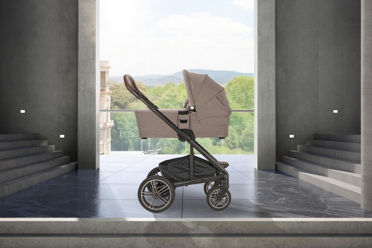 KINDERWAGENSET  MIXX NEXT  CEDAR  - Graubraun/Schwarz, Basics, Kunststoff/Textil (60/110/82cm) - Nuna