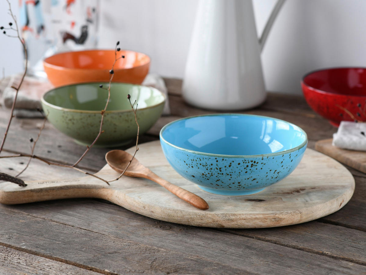 SCHÜSSELSET Nature Collection 4-teilig  - Multicolor, Design, Keramik - Creatable