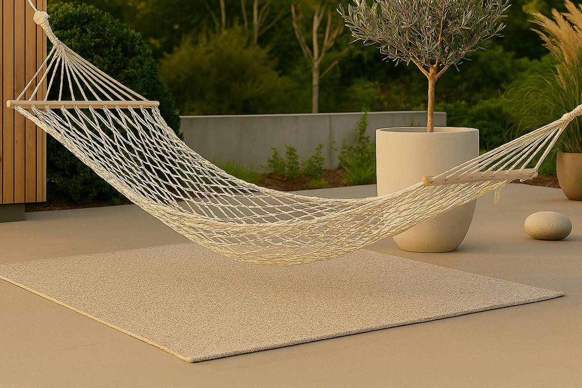 HÄNGEMATTE 200/1/100 cm  - Weiß, MODERN, Textil (200/1/100cm) - Gardenson