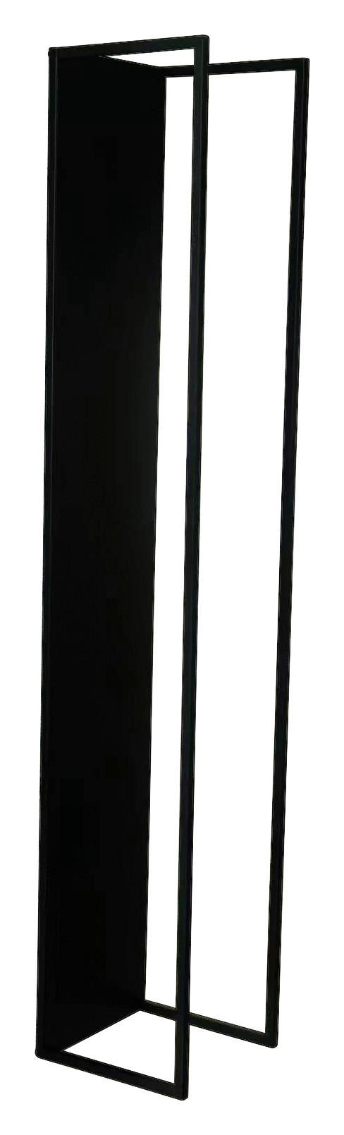 KAMINHOLZREGAL 25/140/25 cm  Metall  - Schwarz, Basics, Metall (25/140/25cm) - Landscape