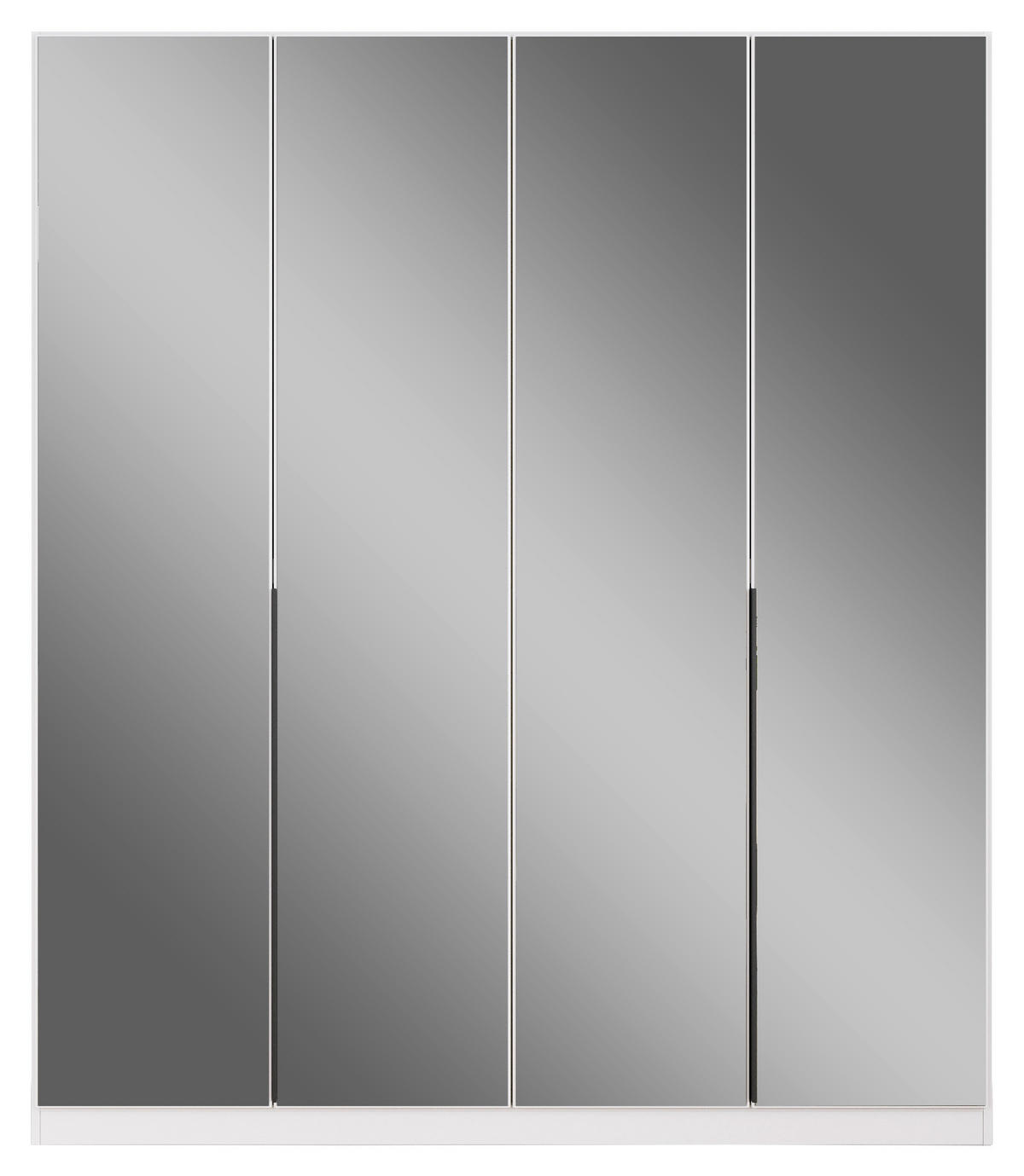 DREHTÜRENSCHRANK in Weiss  - Weiss, Modern, Holzwerkstoff/Metall (181/210/54cm) - Rauch Möbel