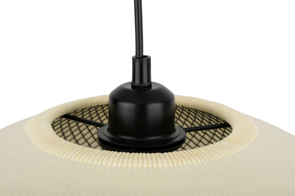 HÄNGELEUCHTE 50/120 cm   - Beige, Design, Textil/Metall (50/120cm) - Collet's Monde