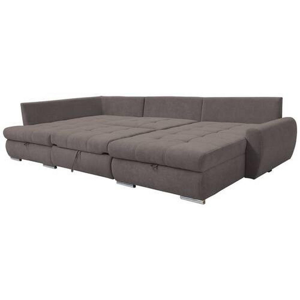 Thumbnail - Livetastic Ecksofa, Graubraun, Textil, 3-Sitzer, Füllung: Schaumstoff, Ottomane rechts, U-Form, 322x174 cm, Made in EU, ...