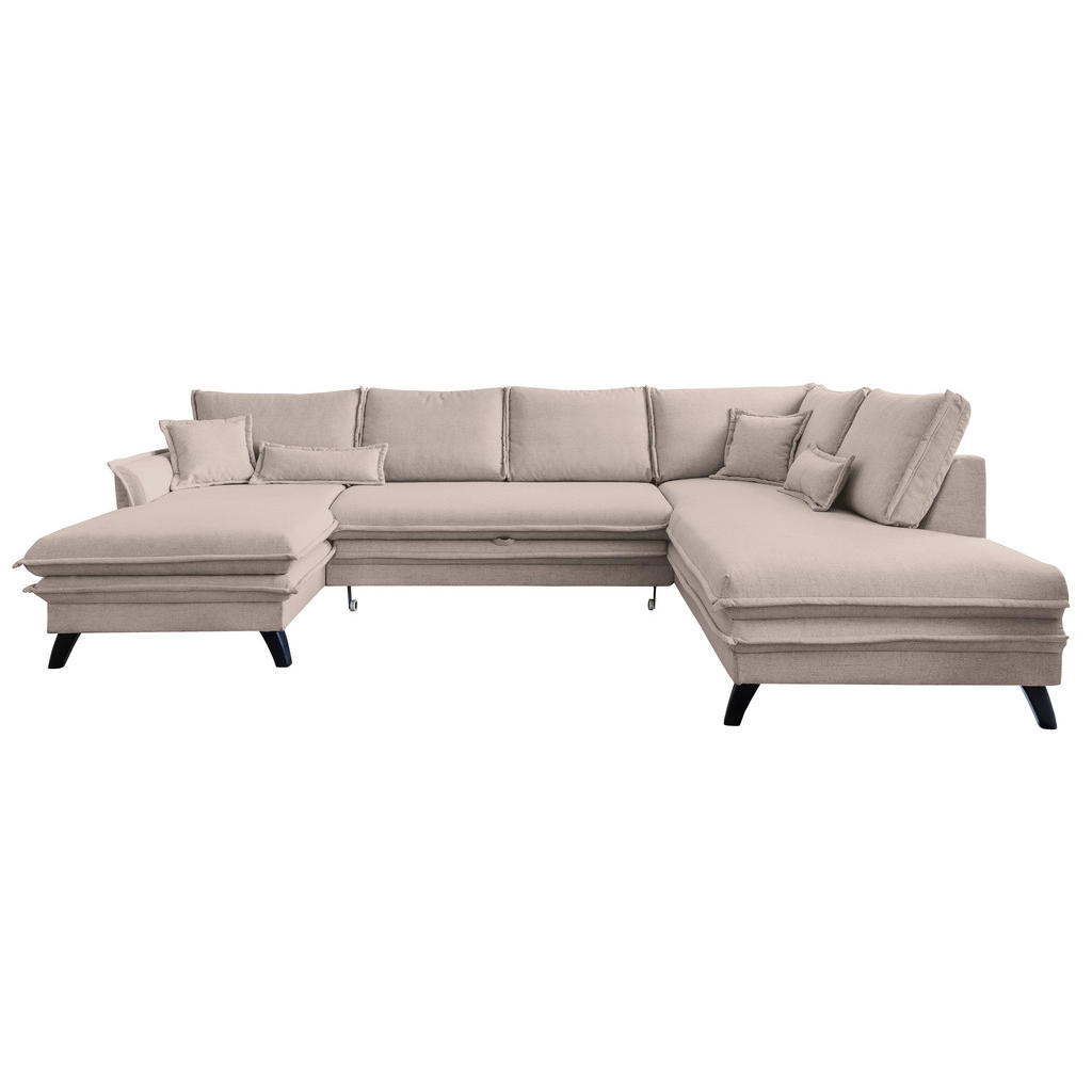 Thumbnail - P & B Wohnlandschaft, Taupe, Textil, massiv, 8-Sitzer, Füllung: Schaumstoffflocken,Schaumstoffflocken,Schaumstoffflocken...