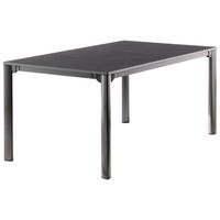GARTENTISCH 165-285/95/74 cm Metall, Kunststoff rechteckig  - Anthrazit/Grau, Basics, Kunststoff/Metall (165-285/95/74cm) - Sieger