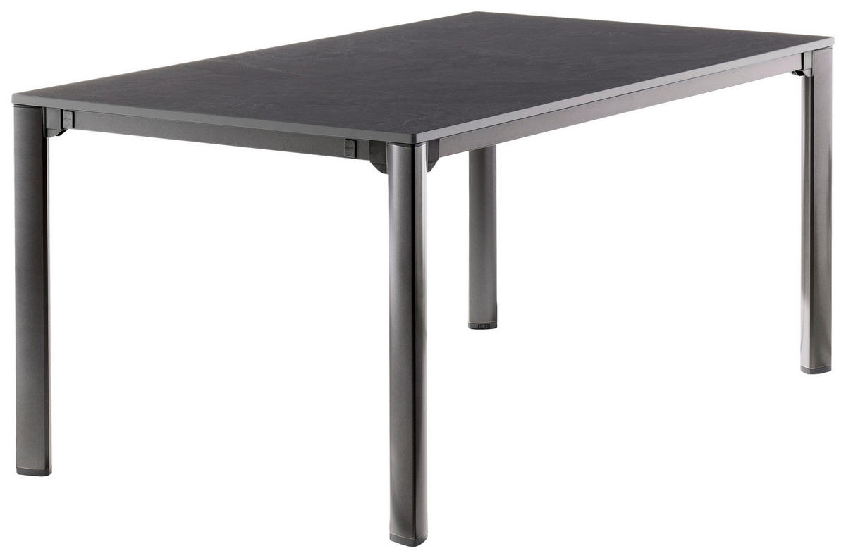 GARTENTISCH 165-285/95/74 cm Metall, Kunststoff rechteckig  - Anthrazit/Grau, Basics, Kunststoff/Metall (165-285/95/74cm) - Sieger