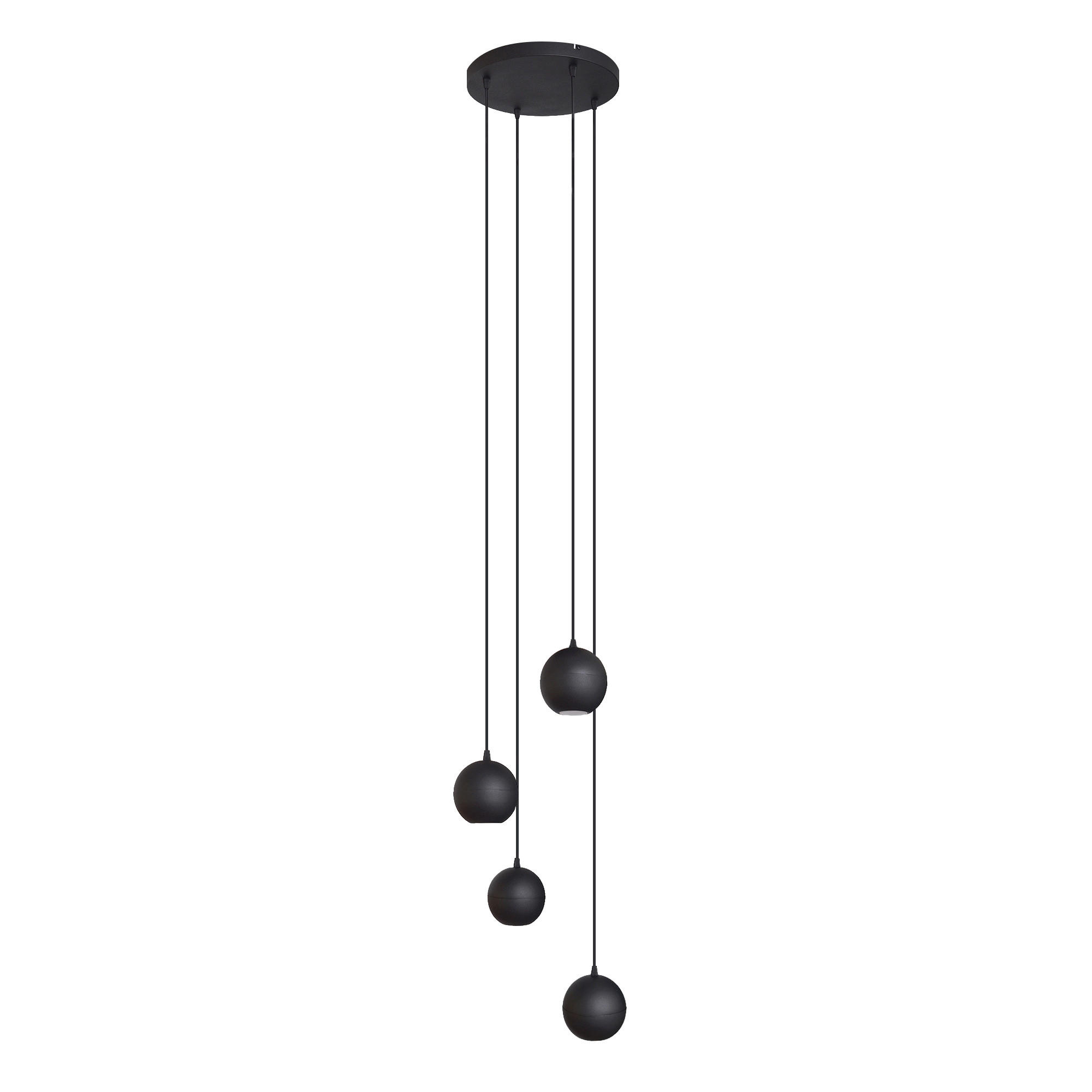 XXXLutz Hängeleuchte Midway Long Schwarz 35x192x35 cm