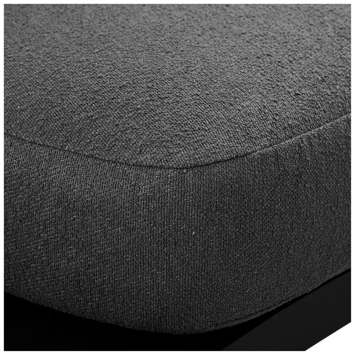 LOUNGE GARNITURA  antracit   - siva/antracit, Design, metal/tekstil (190/98/63,5cm) - Amatio