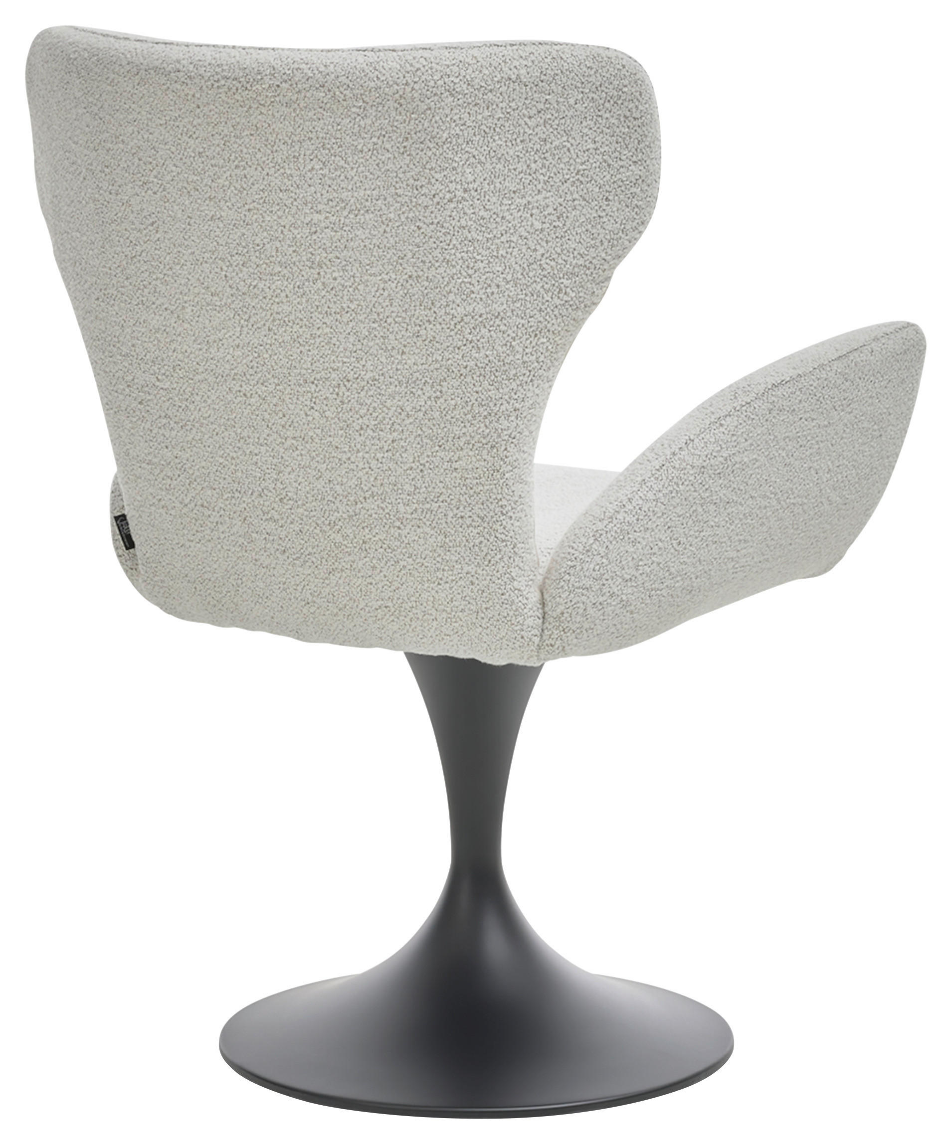 ARMLEHNSTUHL in Bouclé - Champagner/Schwarz, Design, Textil/Metall (65/93/68cm) - Musterring